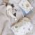 Lot de 3 langes en mousseline sea garden Bleu, marron, écru 2 - vertbaudet enfant 