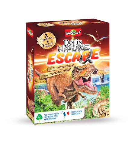 Jeu de cartes - défis nature escape -  dinosaures -  fabriqué en france MULTICOLORE 1 - vertbaudet enfant 