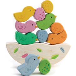 Jeu d'équilibre bébés oiseaux en bois  - vertbaudet enfant