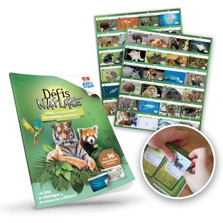 Pack album 'les animaux du monde' -  fabriqué en france MULTICOLORE 4 - vertbaudet enfant 