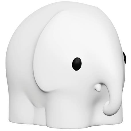 Veilleuse first light éléphant (18 cm) Blanc, noir 1 - vertbaudet enfant 