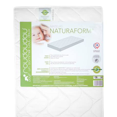 Matelas bébé déhoussable double face naturaform Blanc 4 - vertbaudet enfant 