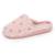 Chaussons mules en matière douce, semelle ergonomique confort Rose 1 - vertbaudet enfant 