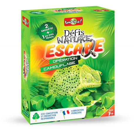 Jeu de cartes - défis nature escape -  opération camouflage -  fabriqué en france MULTICOLORE 1 - vertbaudet enfant 