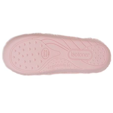 Chaussons mules en matière douce, semelle ergonomique confort Rose 4 - vertbaudet enfant 