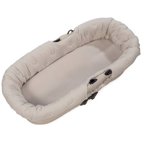 Housse de nacelle avec élastiques + drap-housse pour nacelle sintra beige Beige 1 - vertbaudet enfant 