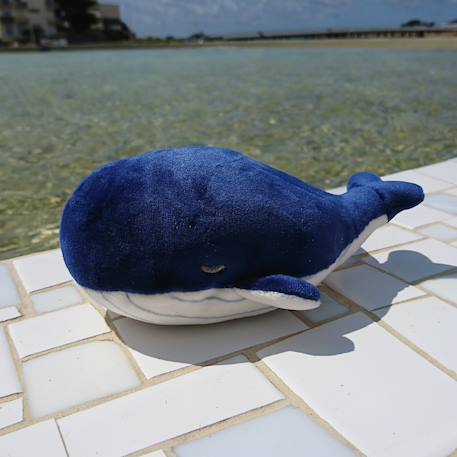 Porte-clé peluche nemu nemu kanaroa la baleine (13 cm) Bleu, blanc 6 - vertbaudet enfant 