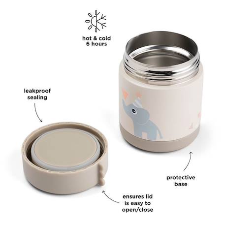 Boîte repas isotherme celebration sable (300 ml) Sable 6 - vertbaudet enfant 