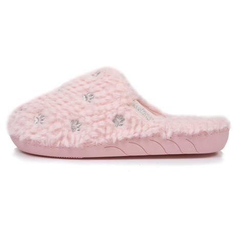 Chaussons mules en matière douce, semelle ergonomique confort Rose 3 - vertbaudet enfant 