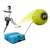 Jeu de balles 2en1 swingball reflex tennis & football plastique Bleu - noir - jaune 1 - vertbaudet enfant 