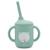 Gobelet en silicone avec poignées et paille animaux Beige+Bleu+Orange+Rose+Vert+Vert paon 6 - vertbaudet enfant 