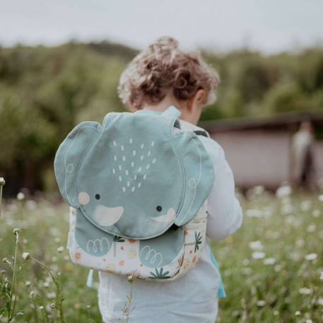 Sac à dos maternelle et crèche animaux Beige+Bleu+Rouge+Vert 8 - vertbaudet enfant 