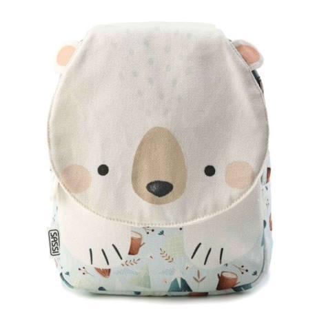 Sac à dos maternelle et crèche animaux Beige+Blanc+Rouge 7 - vertbaudet enfant 