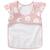 Bavoir intégral en tissu imperméable fleurs rose et blanc (6-24 mois) Rose, blanc 2 - vertbaudet enfant 