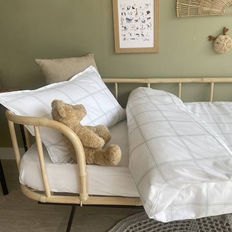 Parure de lit percale coton bio Marceau+Oscar+Petits cœurs 4 - vertbaudet enfant 