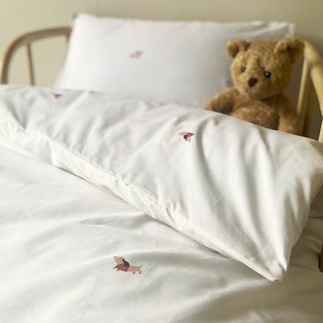 Parure de lit percale coton bio Marceau+Oscar+Petits cœurs 9 - vertbaudet enfant 
