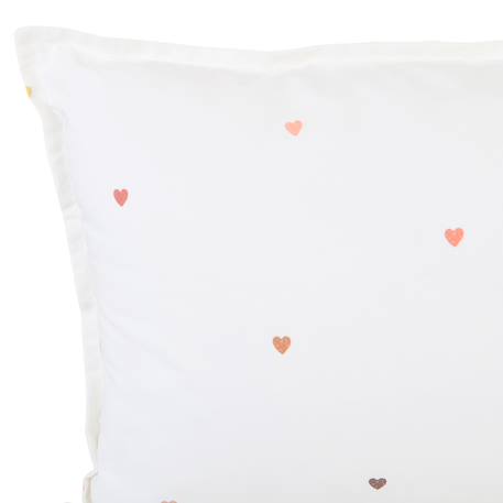 Parure de lit percale coton bio Marceau+Oscar+Petits cœurs 14 - vertbaudet enfant 