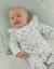 Pyjama bébé en velours imprimé oiseau Blanc 2 - vertbaudet enfant 