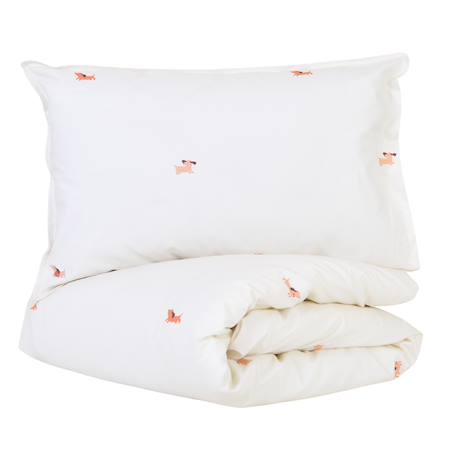 Parure de lit percale coton bio Marceau+Oscar+Petits cœurs 12 - vertbaudet enfant 