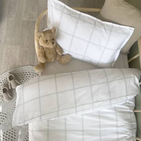 Parure de lit percale coton bio Marceau+Oscar+Petits cœurs 3 - vertbaudet enfant 