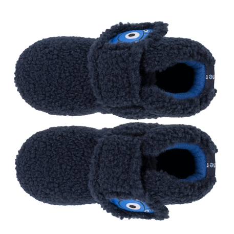 Chaussons bottillons à fermeture à scratch, bon maintien du pied, semelle antidérapante Marine 2 - vertbaudet enfant 