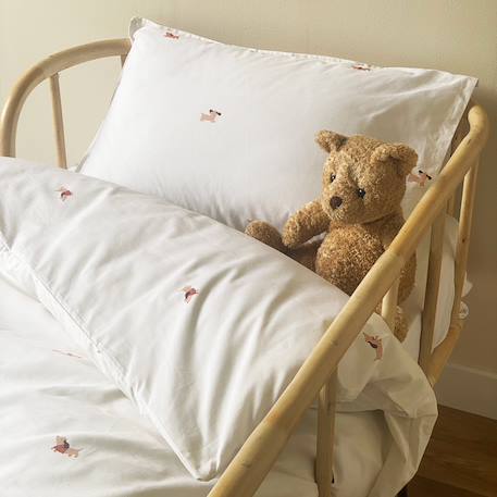 Parure de lit percale coton bio Marceau+Oscar+Petits cœurs 7 - vertbaudet enfant 