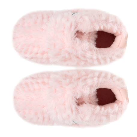 Chaussons bottillons à fermeture à scratch, bon maintien du pied, semelle antidérapante Rose 2 - vertbaudet enfant 