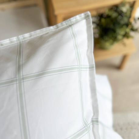 Parure de lit percale coton bio Marceau+Oscar+Petits cœurs+Solal beige 2 - vertbaudet enfant 