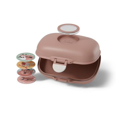 Boite à goûter enfant 600ml gram Blanc/rose+Bleu capy+Bleu dino+Bleu infinity+Bleu wolf+Cannelle fox+Rose birds+Rose blush+Rose moka+Rose papercut+Vert forest+Vert natural+Vert raccoon 46 - vertbaudet enfant 