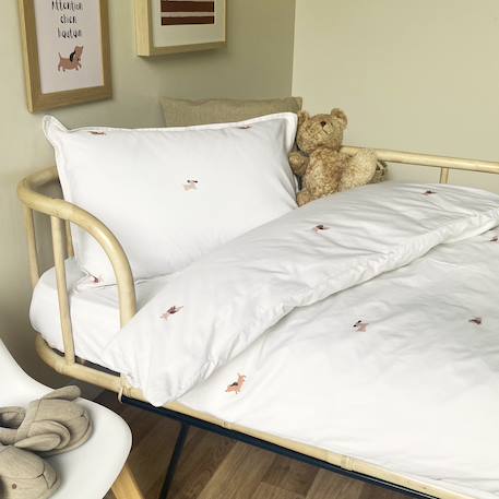 Parure de lit percale coton bio Marceau+Oscar+Petits cœurs 11 - vertbaudet enfant 