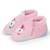 Chaussons bottillons à zip, faciles à enfiler, bon maintien du pied, semelle antidérapante Rose 1 - vertbaudet enfant 