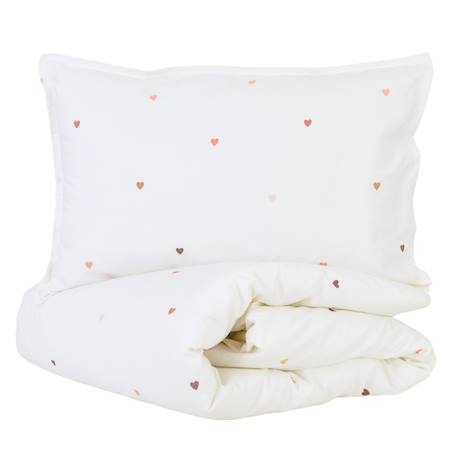 Parure de lit percale coton bio Marceau+Oscar+Petits cœurs 13 - vertbaudet enfant 