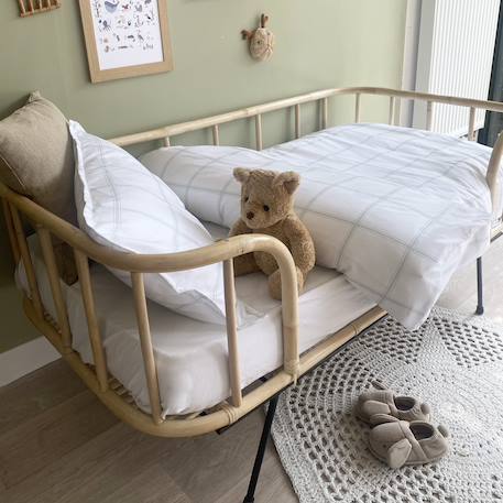 Parure de lit percale coton bio Marceau+Oscar+Petits cœurs 2 - vertbaudet enfant 