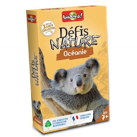 Jeu de cartes - défis nature -  océanie  -  fabriqué en france MULTICOLORE 1 - vertbaudet enfant 