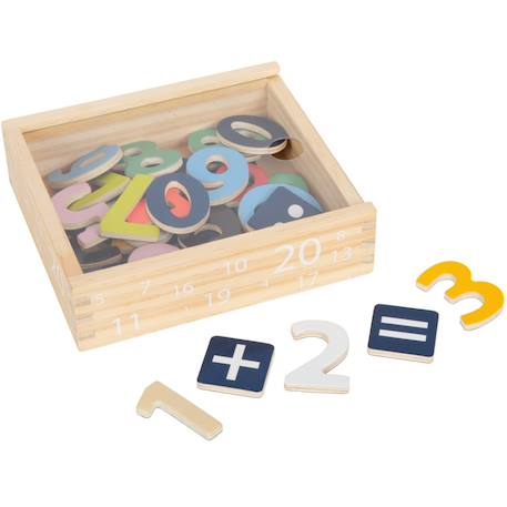 Chiffres magnétiques colorés Beige 2 - vertbaudet enfant 