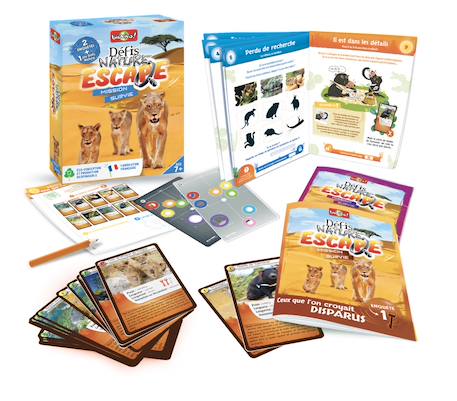 Jeu de cartes - défis nature escape -  mission survie -  fabriqué en france MULTICOLORE 2 - vertbaudet enfant 