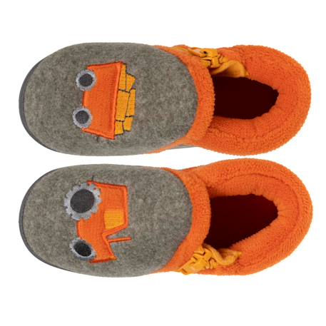Chaussons bottillons à zip, faciles à enfiler, bon maintien du pied, semelle antidérapante Kaki chiné 2 - vertbaudet enfant 