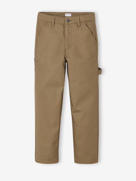 Pantalon loose en toile cappuccino 4 - vertbaudet enfant 