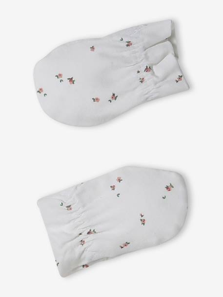 Ensemble bonnet, moufles, foulard et chaussons bébé rose 3 - vertbaudet enfant 