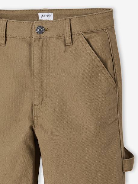Pantalon loose en toile cappuccino 6 - vertbaudet enfant 