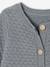 Combinaison naissance en tricot texturé vert de gris 5 - vertbaudet enfant 