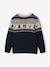 Pull noël jacquard garçon marine 2 - vertbaudet enfant 