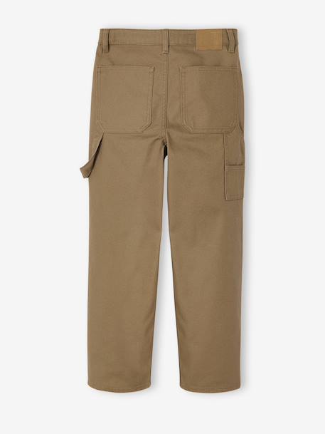 Pantalon loose en toile cappuccino 5 - vertbaudet enfant 