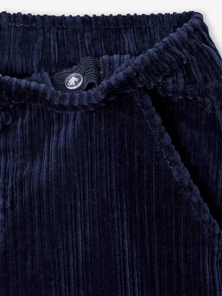 Pantalon en velours côtelé garçon facile à enfiler bleu ardoise+marine 17 - vertbaudet enfant 
