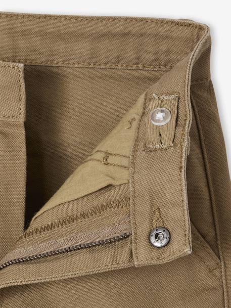 Pantalon loose en toile cappuccino 7 - vertbaudet enfant 