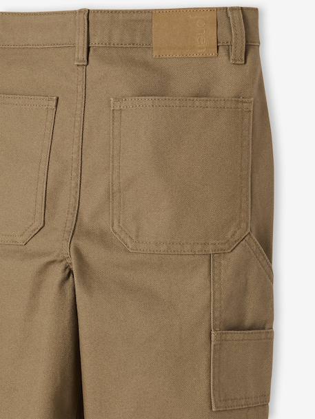 Pantalon loose en toile cappuccino 8 - vertbaudet enfant 