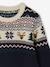 Pull noël jacquard garçon marine 3 - vertbaudet enfant 