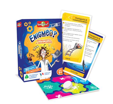 Jeu de cartes - enigmes -  découvertes & inventions -  fabriqué en france MULTICOLORE 2 - vertbaudet enfant 