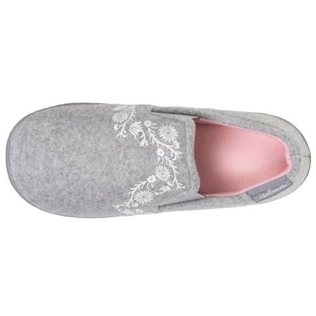 Chaussons mocassins enfilage facile, semelle ergonomique confort Gris chiné 2 - vertbaudet enfant 