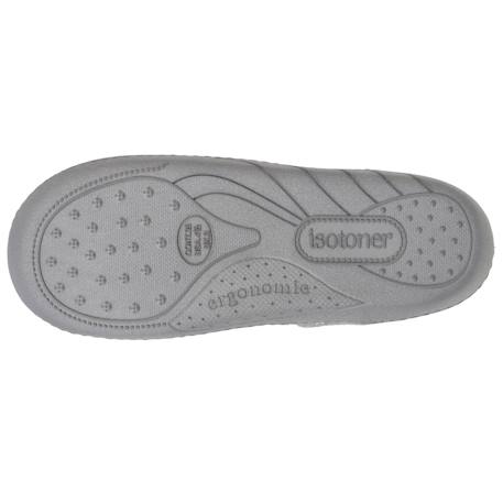 Chaussons mules en tissu polaire, semelle ergonomique confort Gris chiné 4 - vertbaudet enfant 